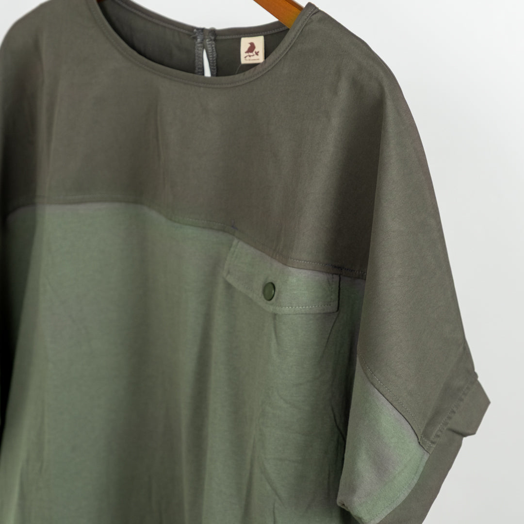 異素材切替バイカラープルオーバー (10094715961476)