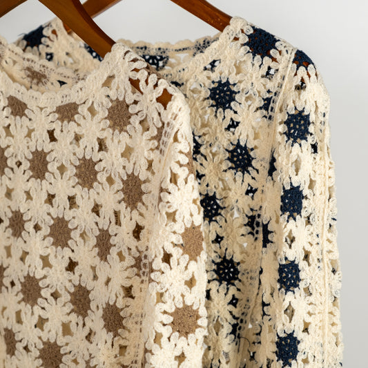 デザインニットポンチョ (10107937685636)