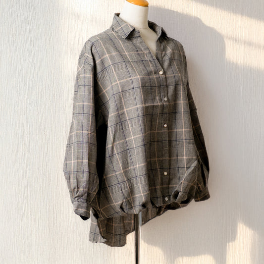 多ボタンタケノコブラウス (10127086256260)