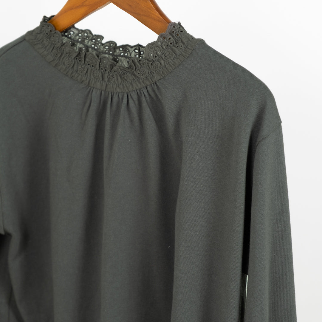 レース襟シャーリングカットソー (10127031664772)