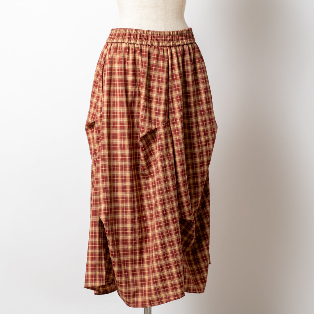 ミドルチェックスカート