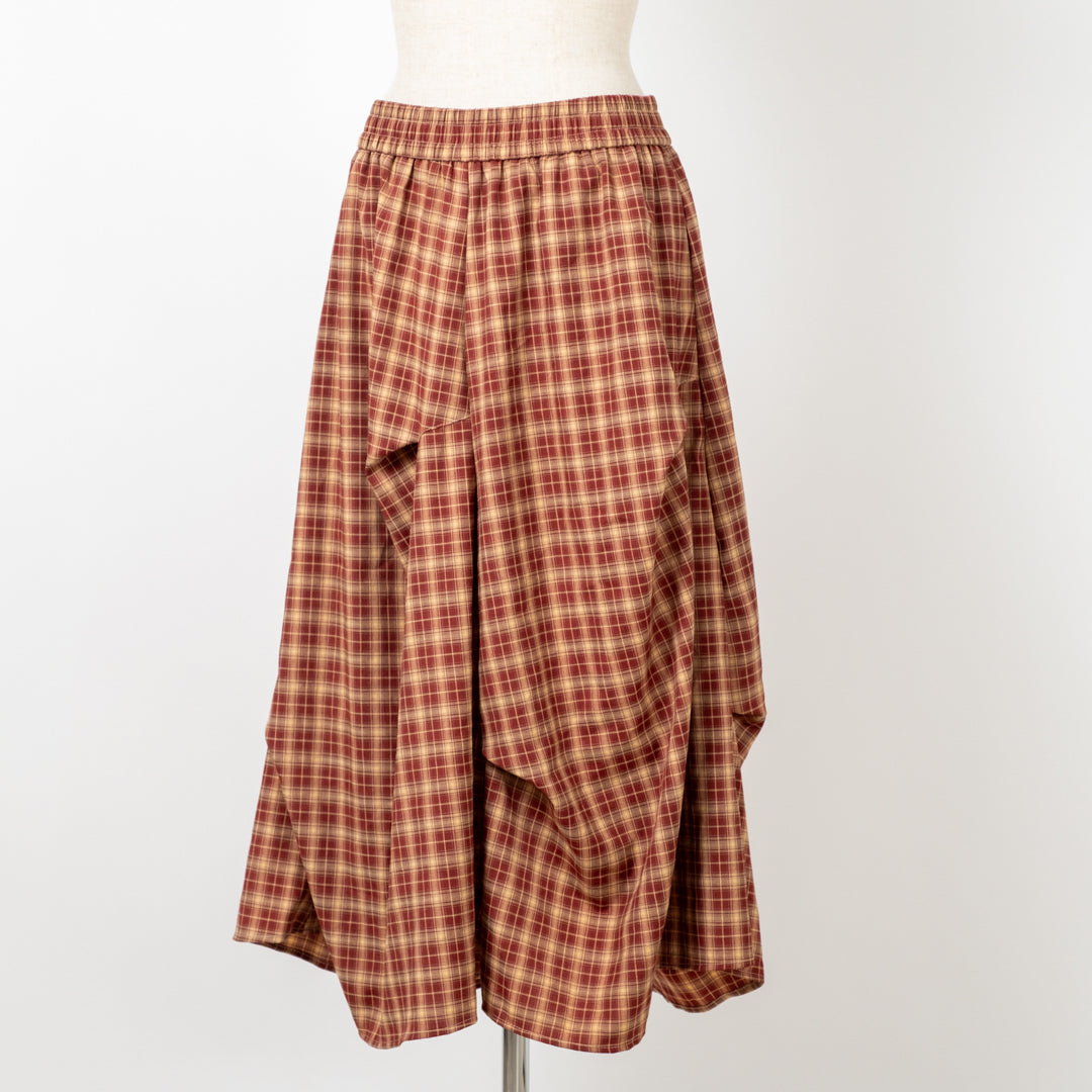 ミドルチェックスカート