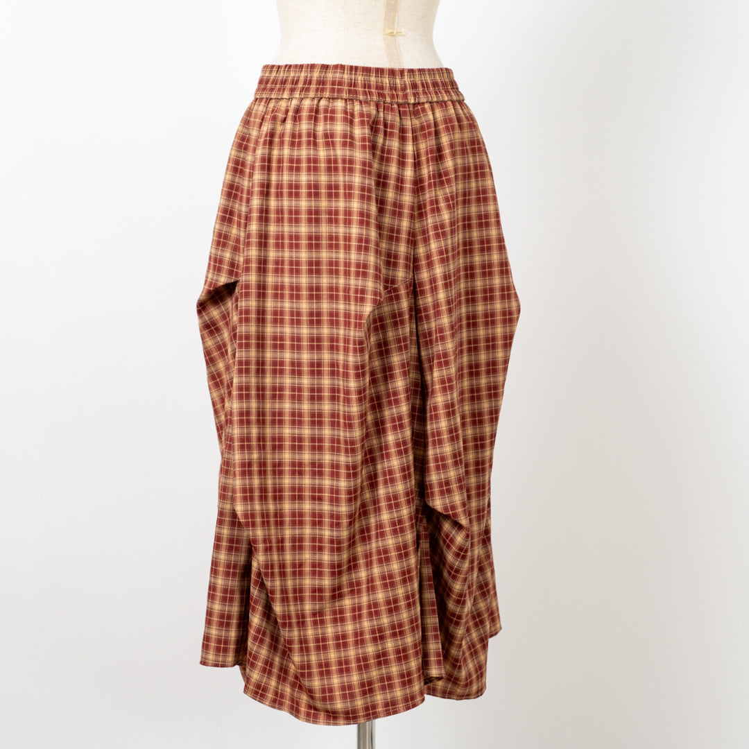 ミドルチェックスカート