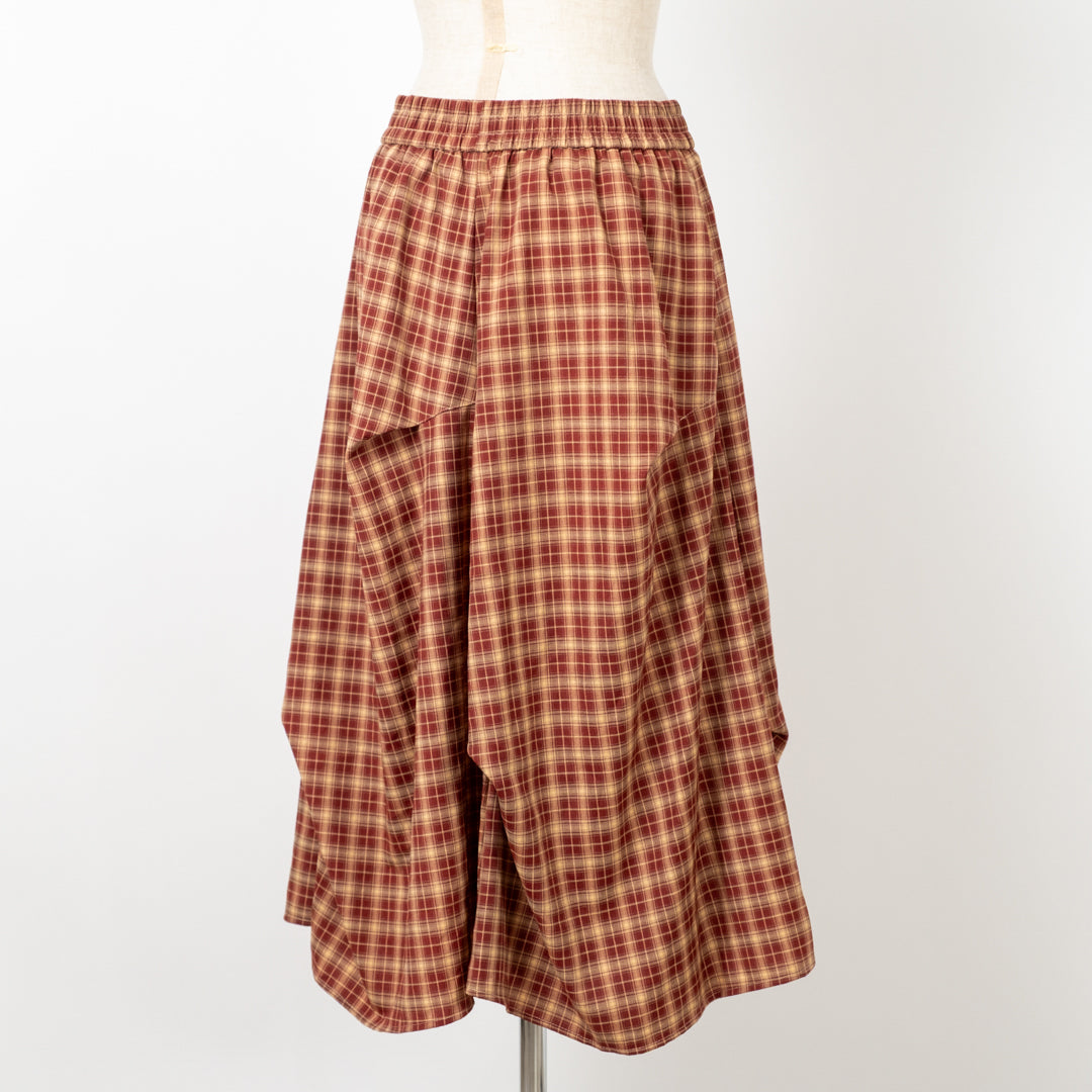 ミドルチェックスカート