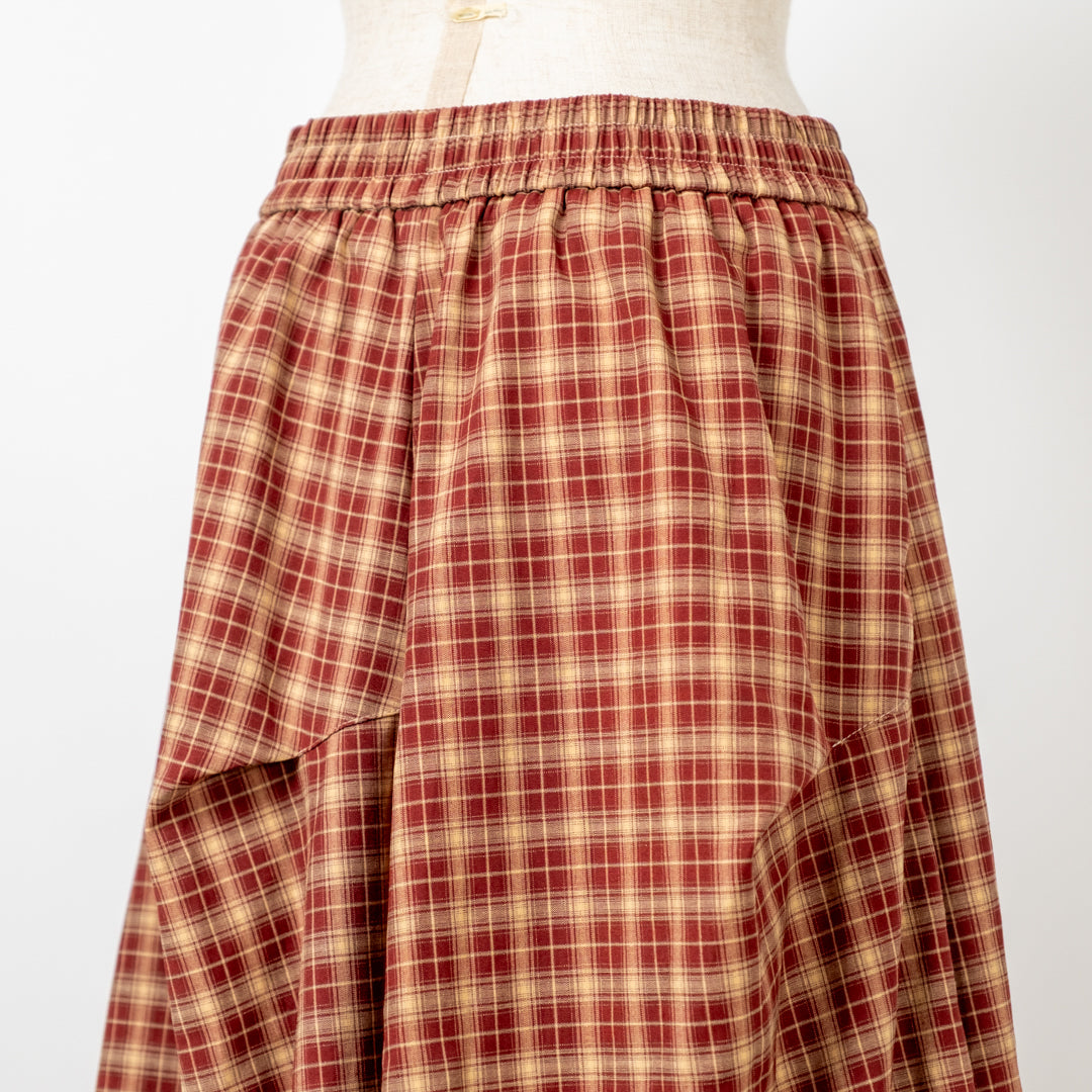 ミドルチェックスカート