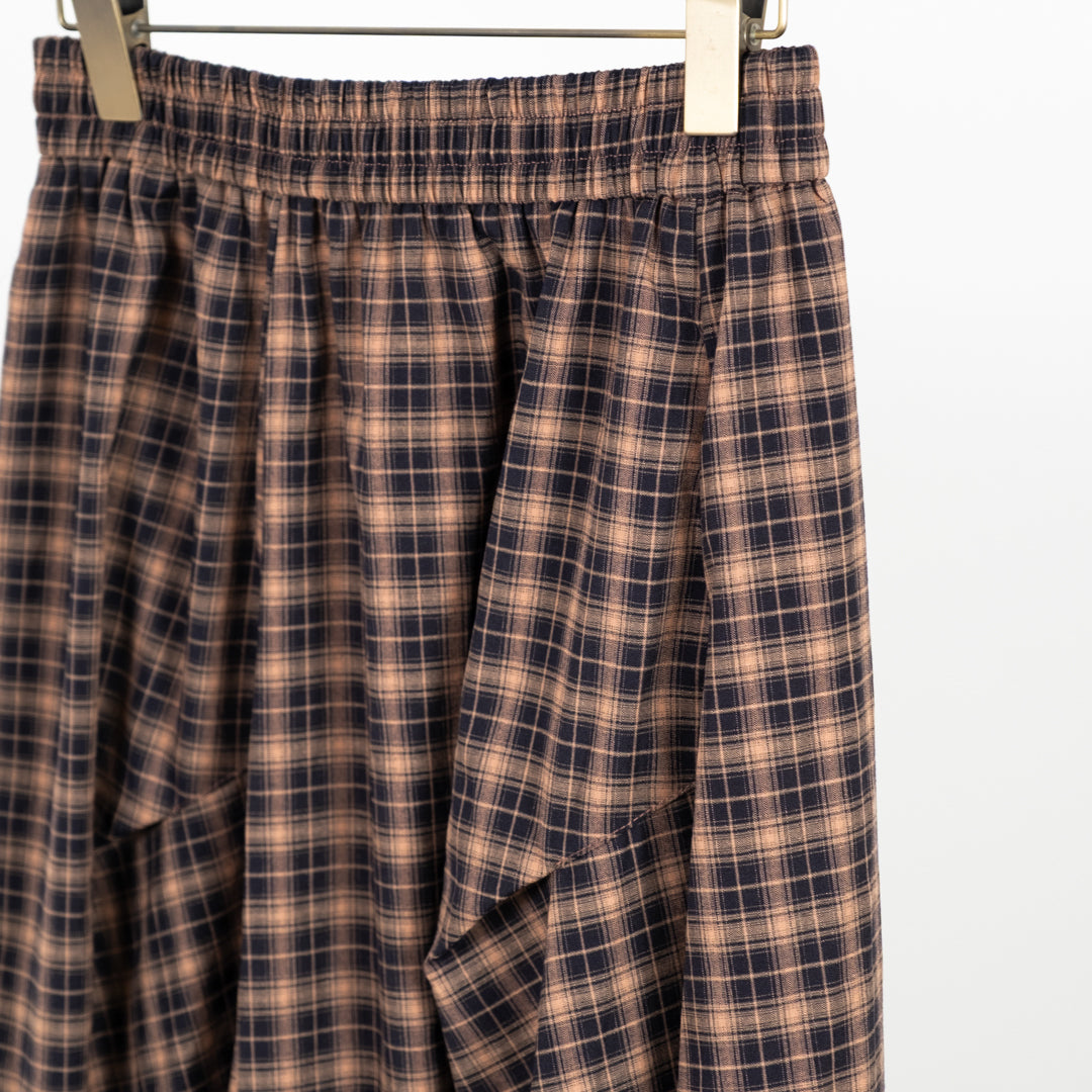 ミドルチェックスカート