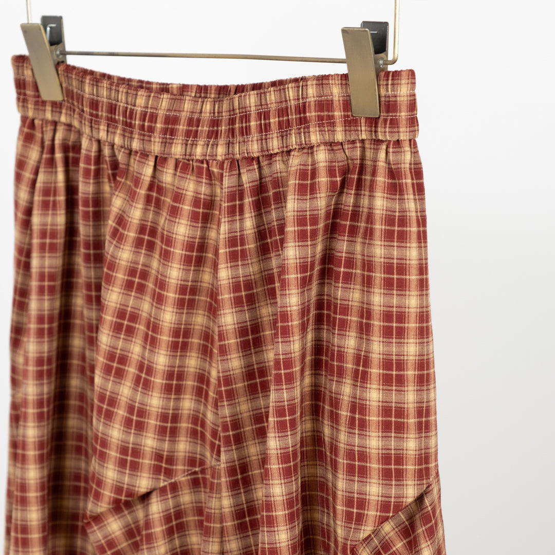 ミドルチェックスカート