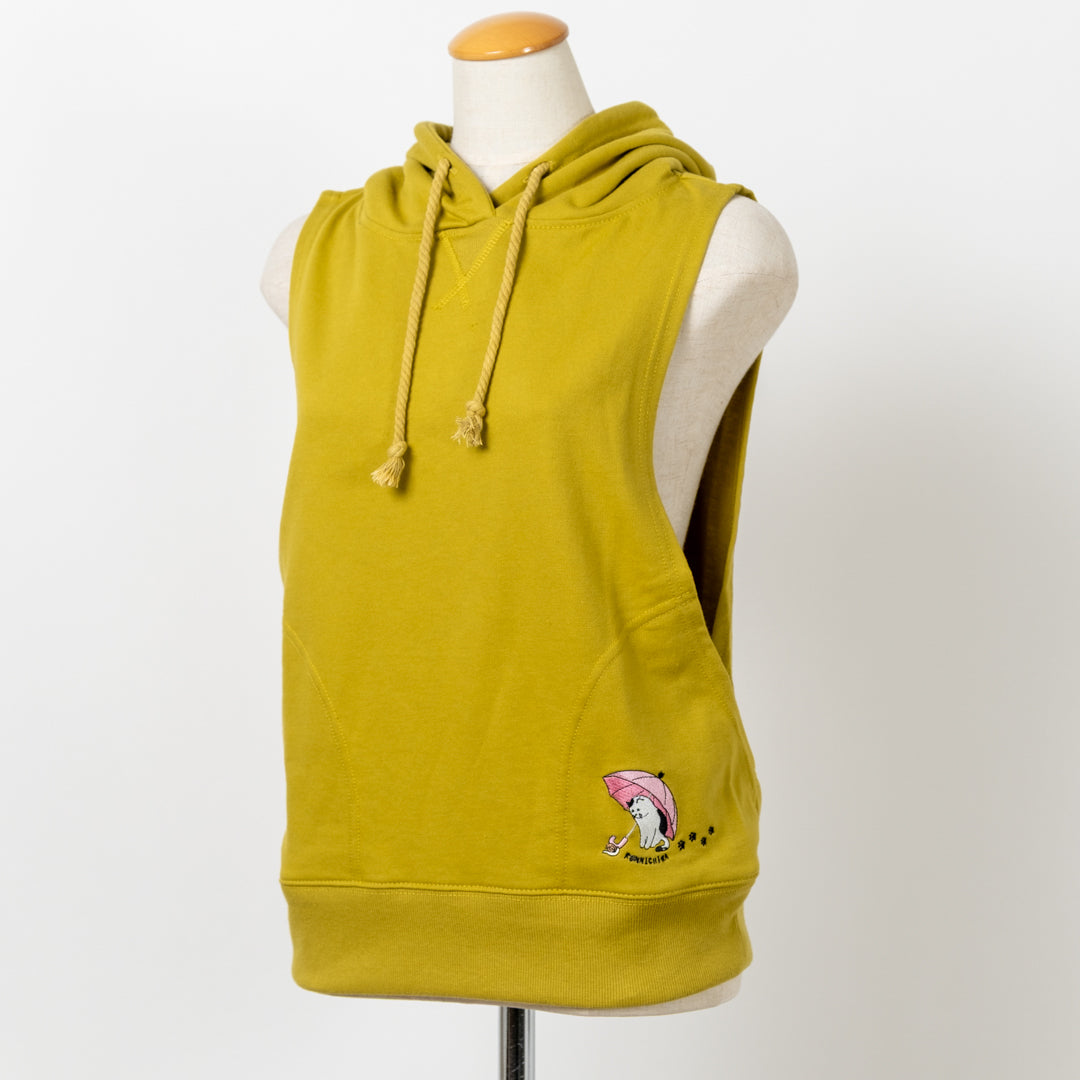 傘猫ミニ裏毛ベスト