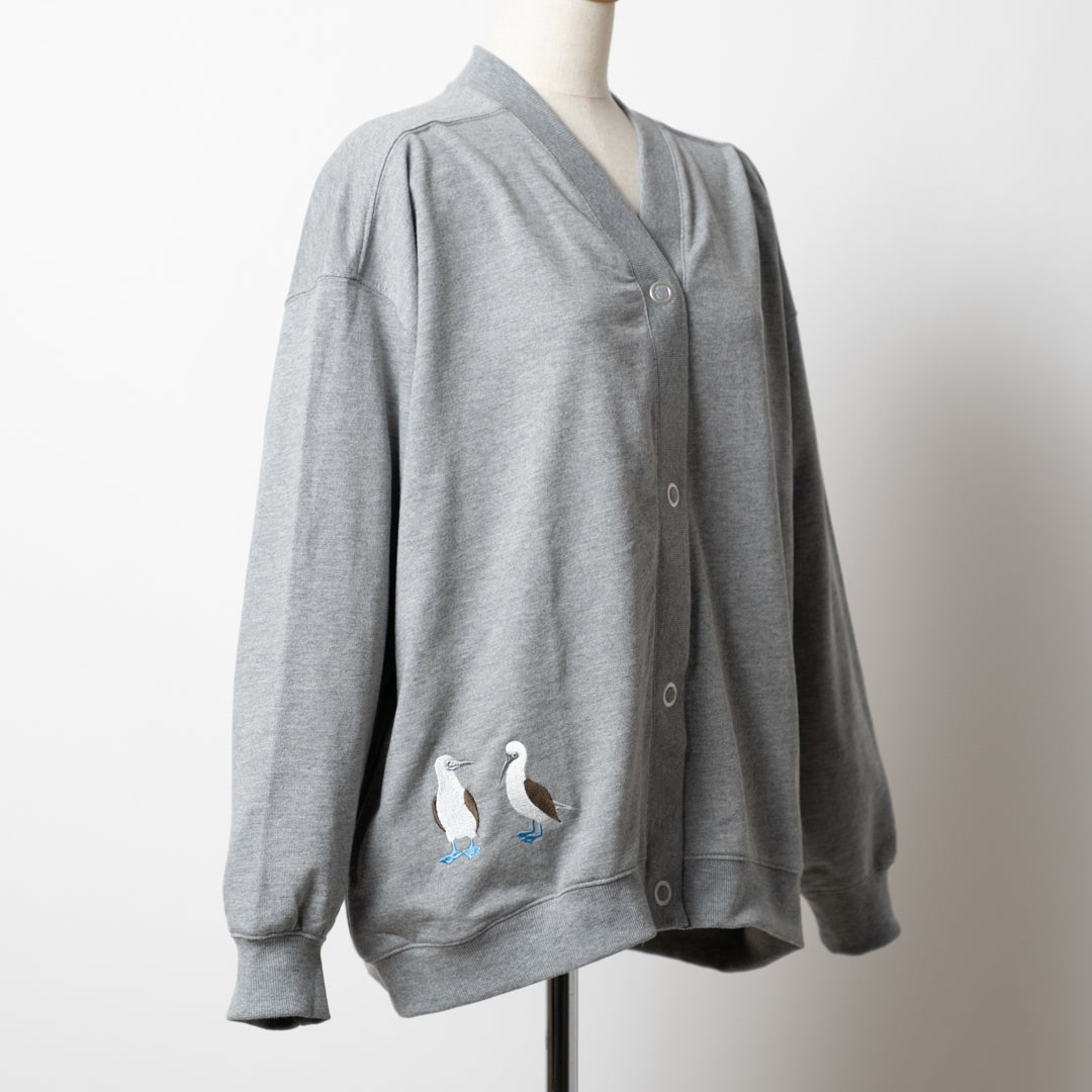 青足カツオドリＶネックカーディガン