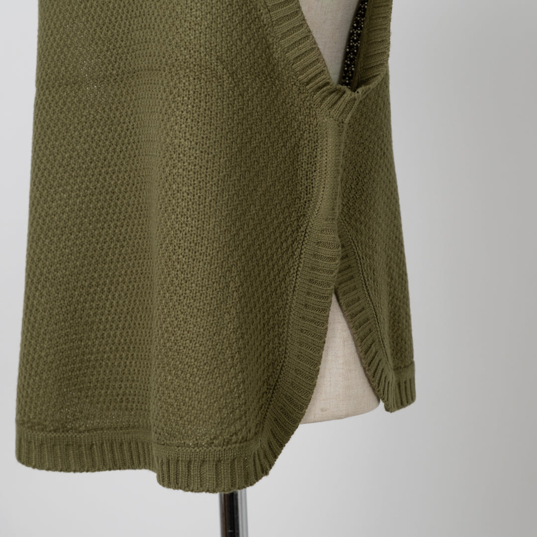 サイドスリットニットベスト – to blossom