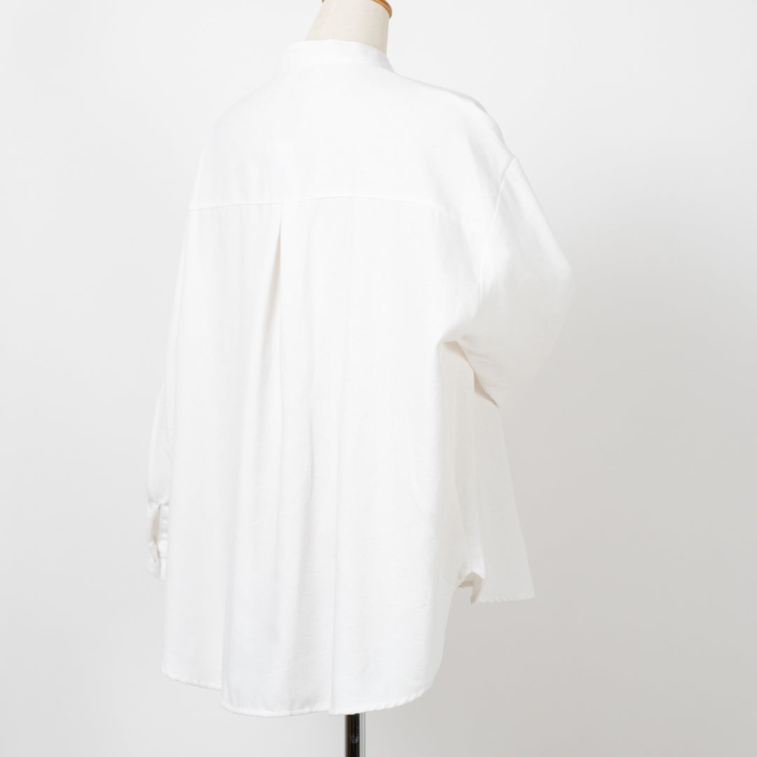 多ボタンニットポケットブラウス