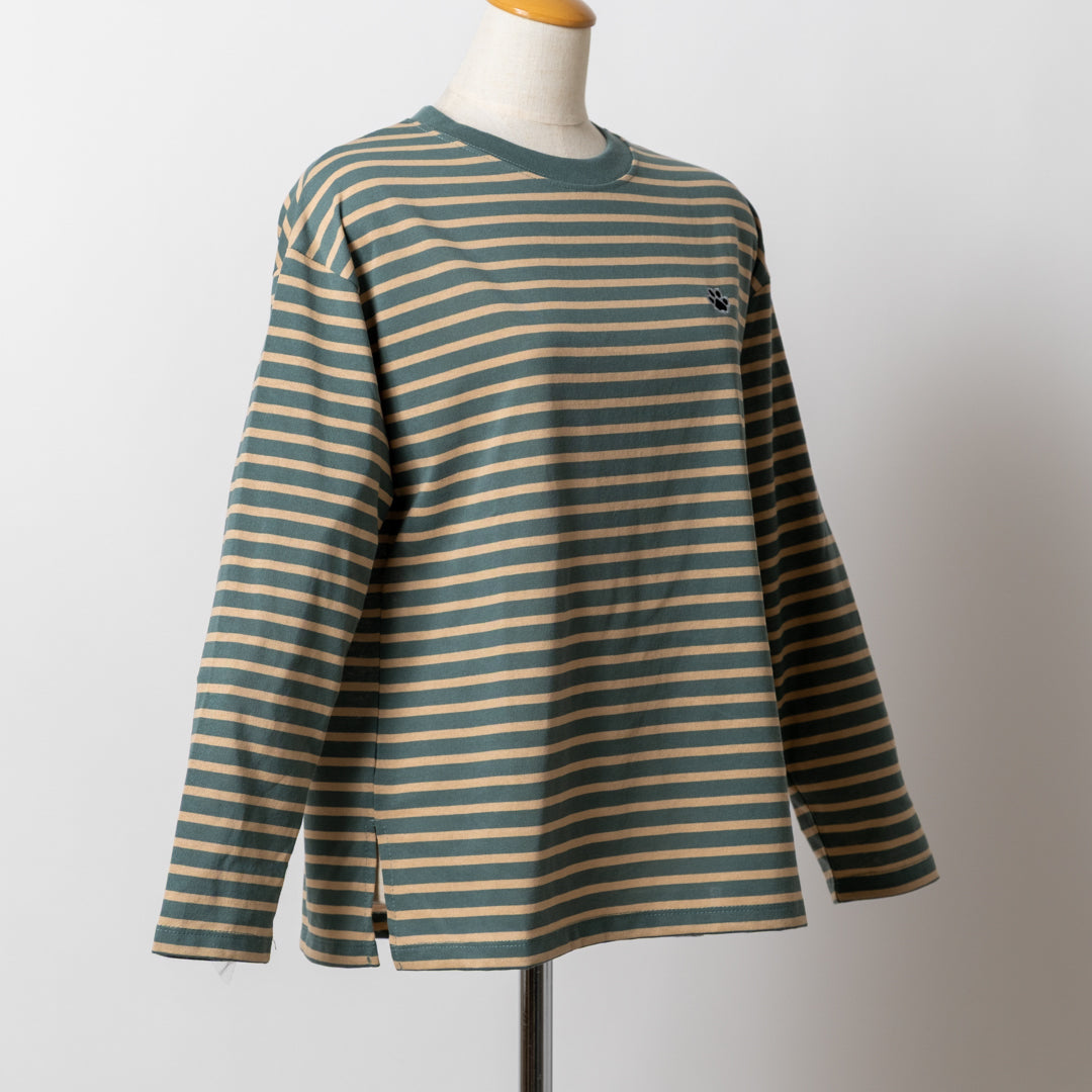 肉球ワンポイント七分袖Tシャツ