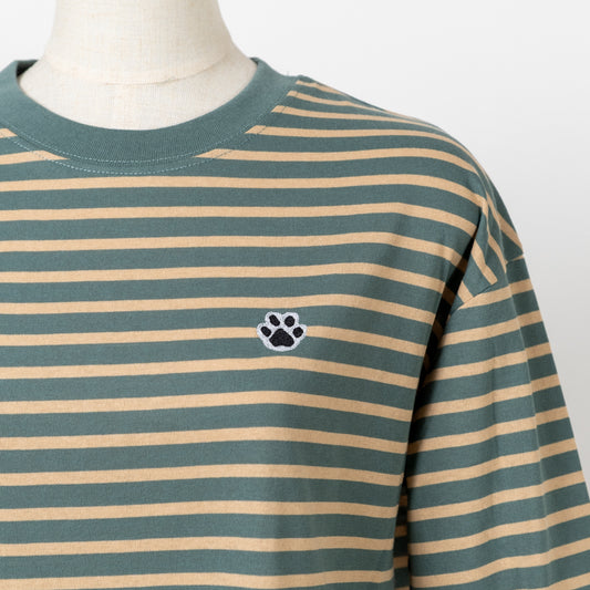 肉球ワンポイント七分袖Tシャツ