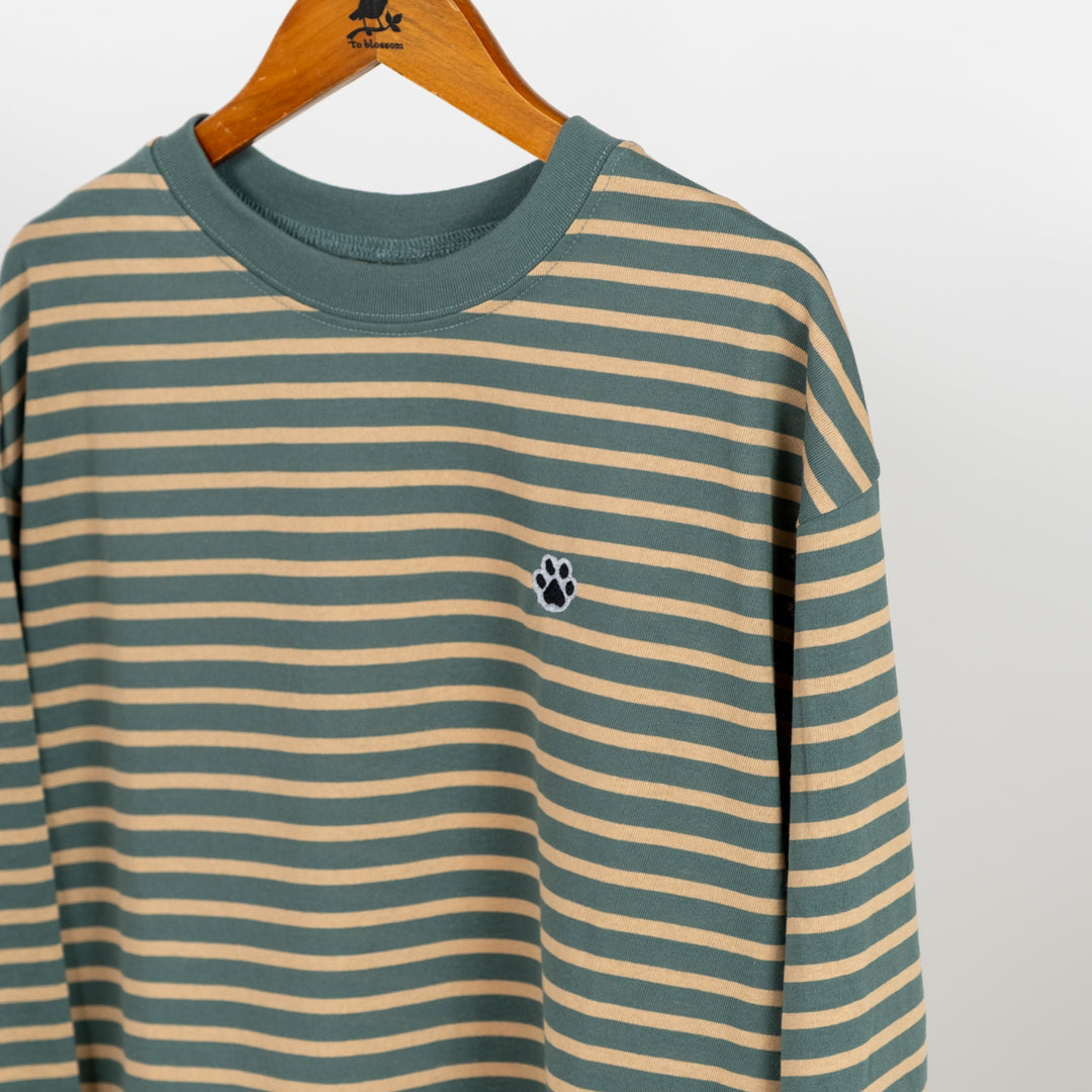 肉球ワンポイント七分袖Tシャツ