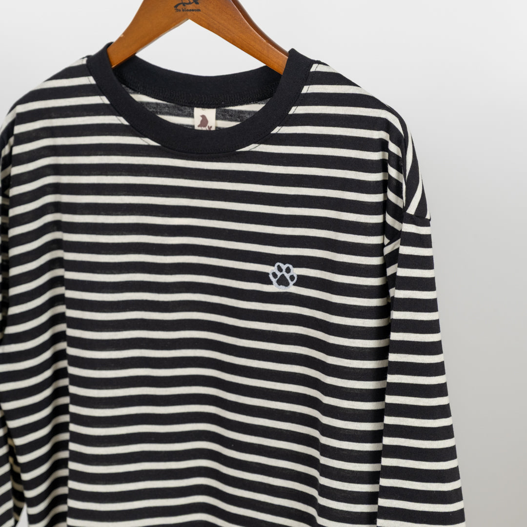 肉球ワンポイント七分袖Tシャツ