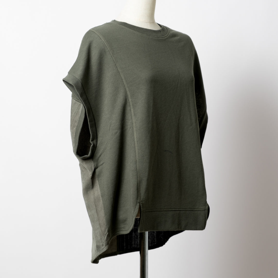 裏毛切替えベスト