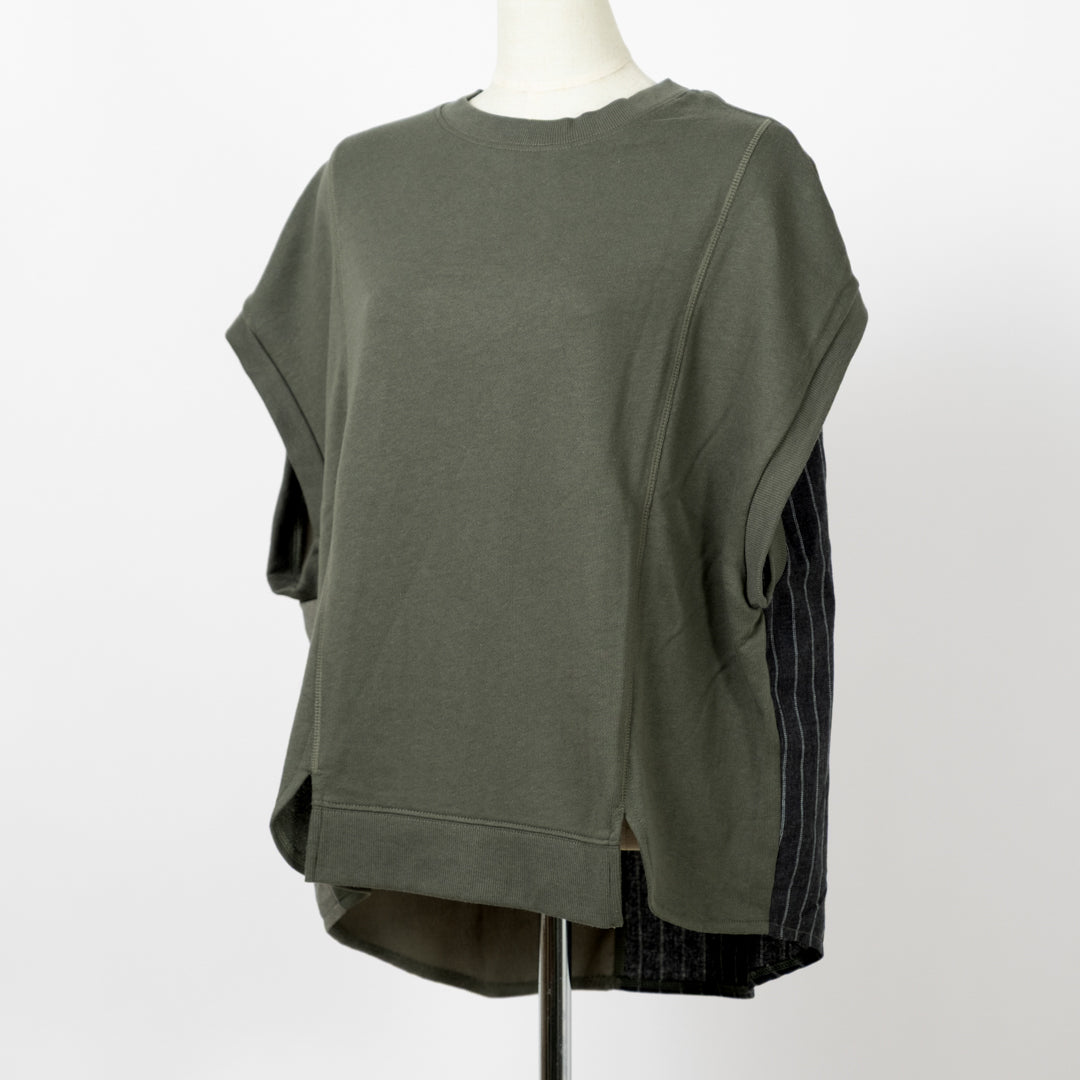 裏毛切替えベスト