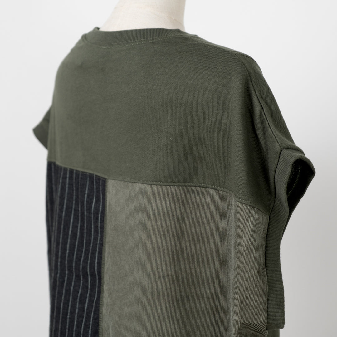 裏毛切替えベスト