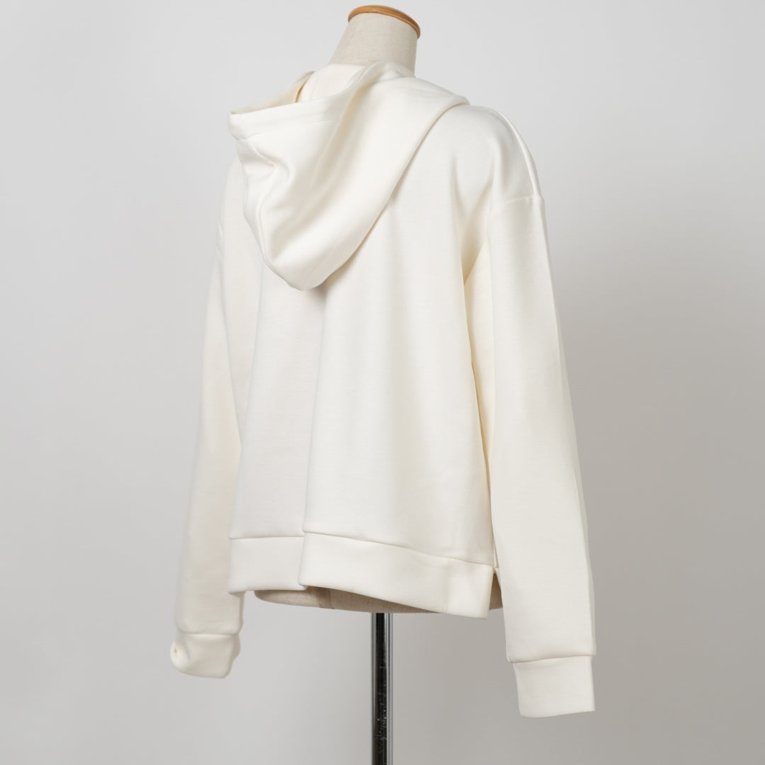 ヨリ yori 23AW ダンボールニットパーカー 長袖 F 白 ホワイト yori ヨリ ダンボールニットパーカー ジップアップパーカー オフ