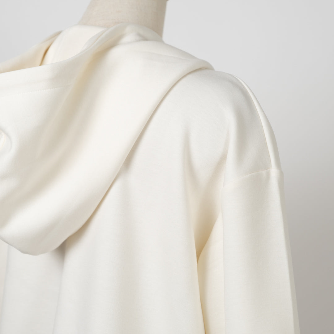 ダンボールニット脇スリットパーカー