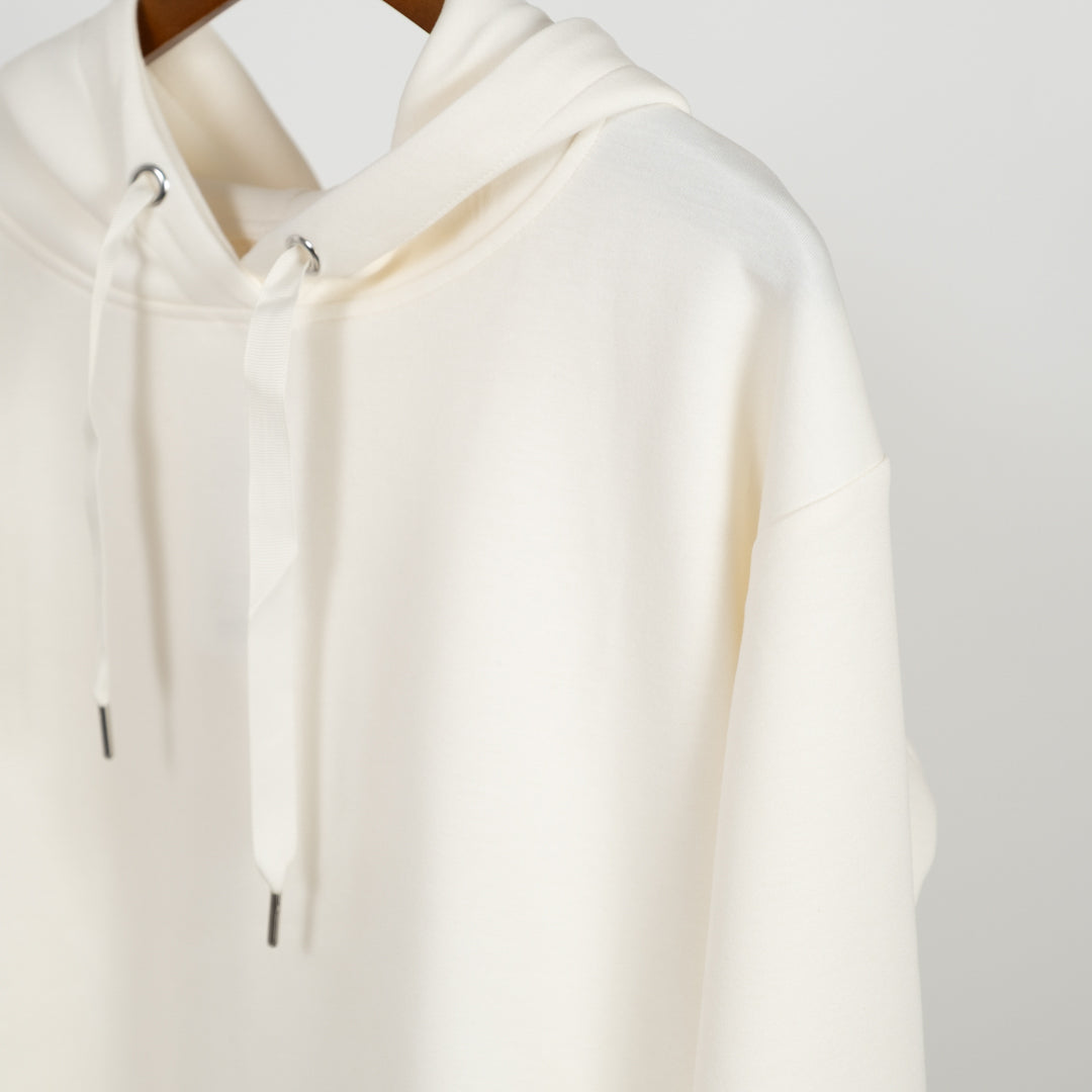 超人気　DECEMBERMAY ダンボールニット　パーカー　完売モデル　白 ダンボールニット脇スリットパーカー – to blossom