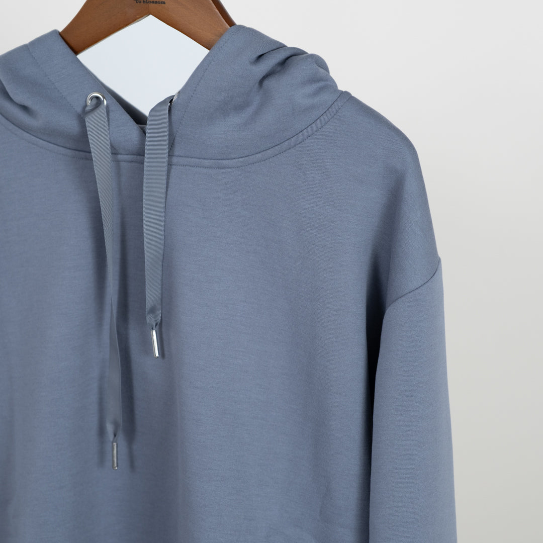 ダンボールニット脇スリットパーカー