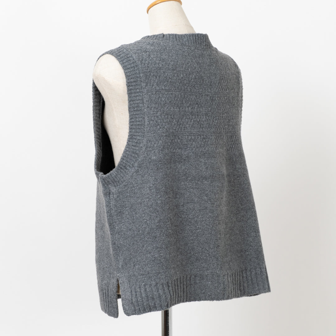 柄ヨーク前開きベスト