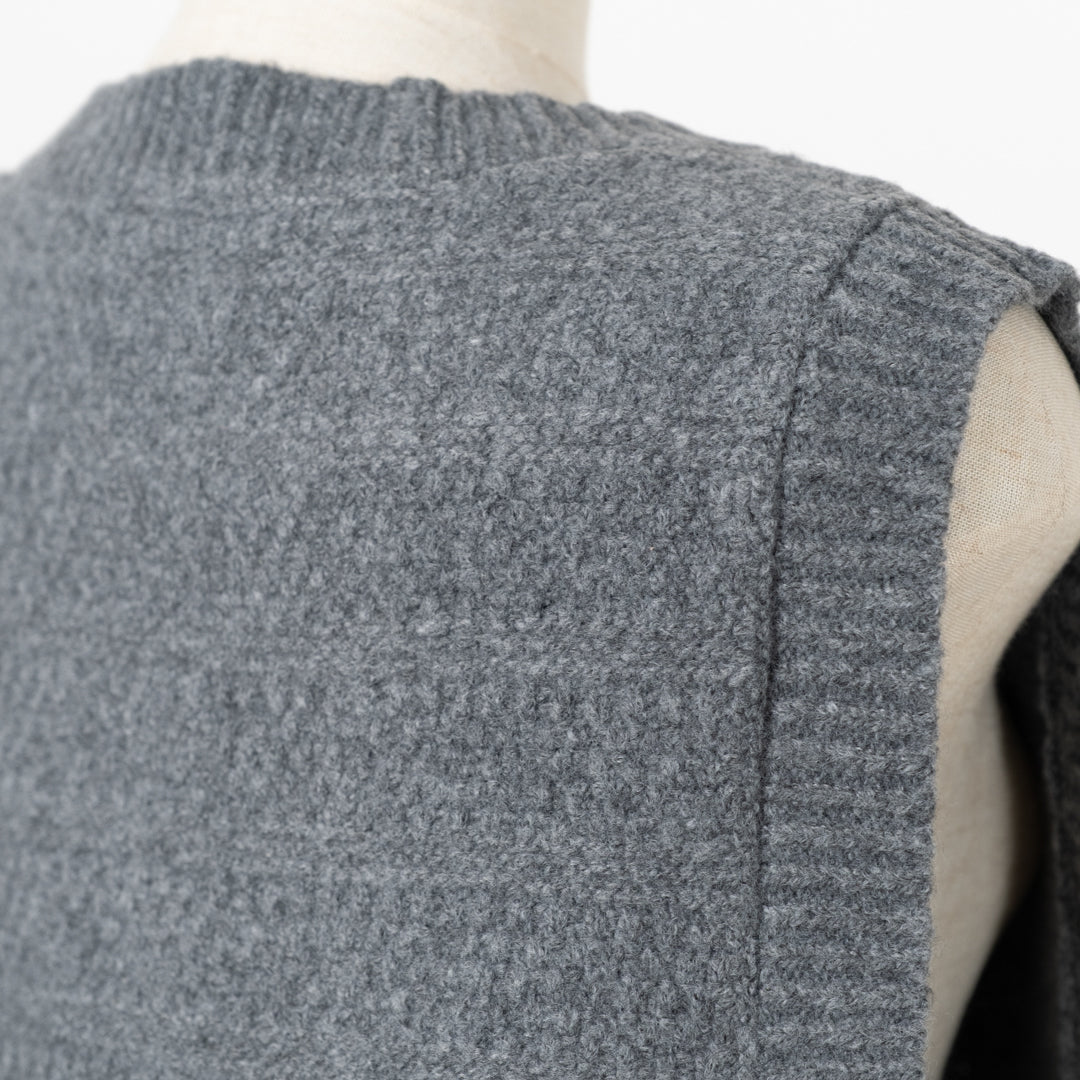 柄ヨーク前開きベスト – to blossom