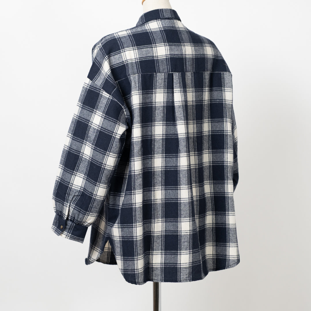 動物刺しゅうビッグシャツ