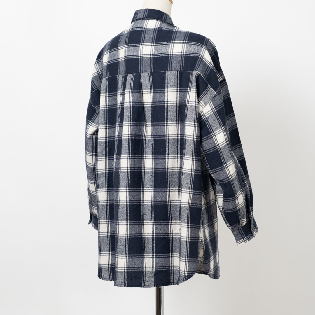 動物刺しゅうビッグシャツ