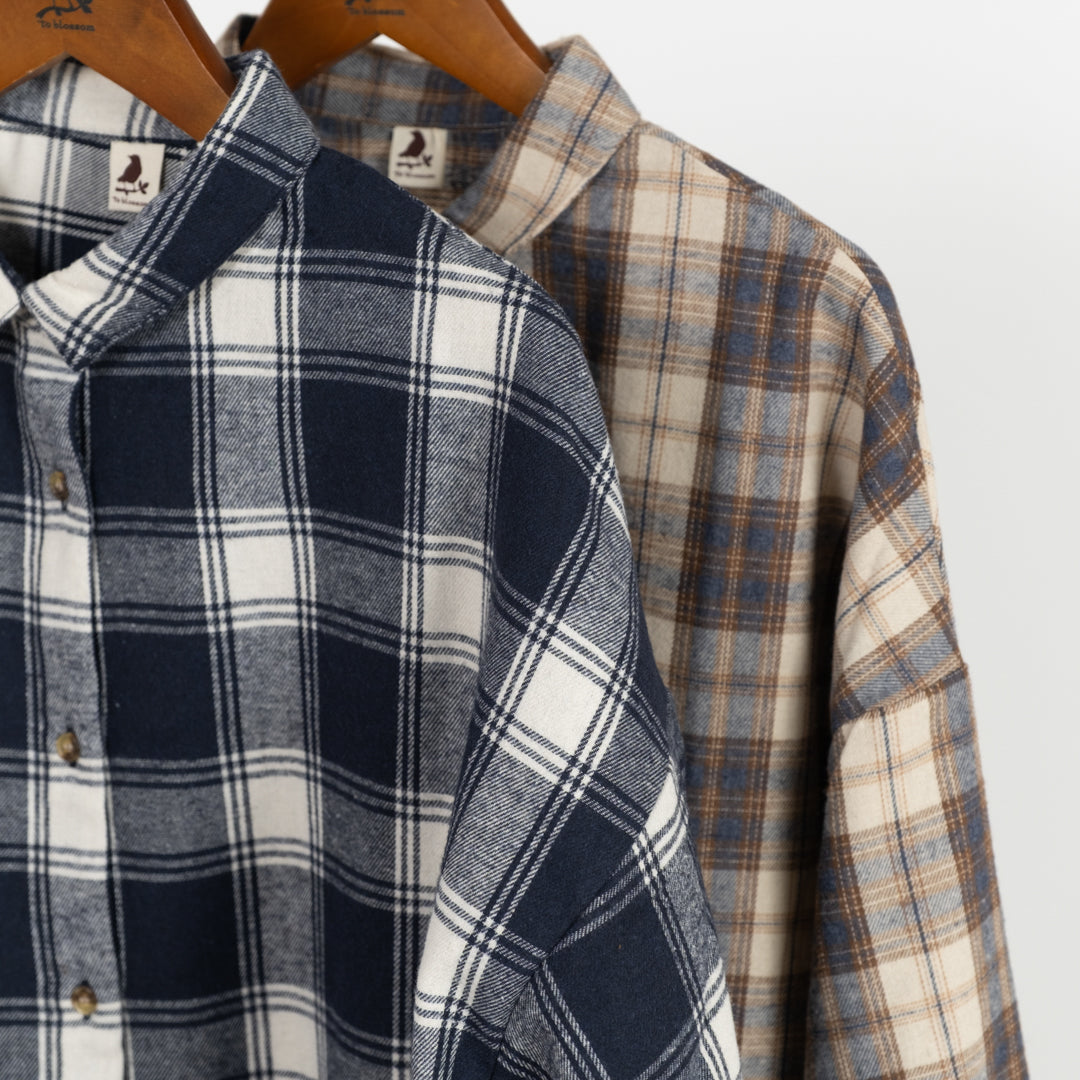 動物刺しゅうビッグシャツ