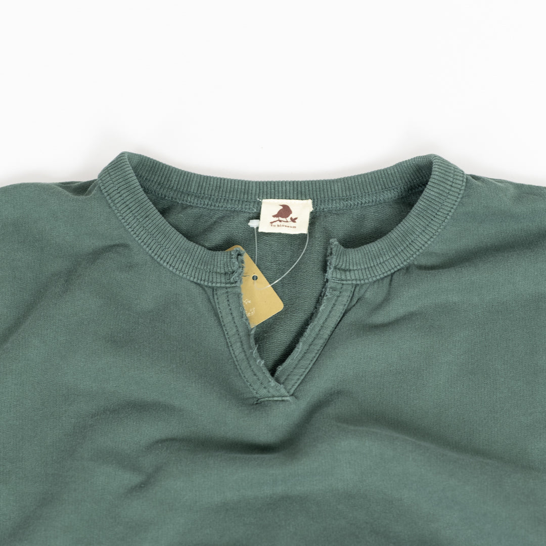 ピグメント裏毛布帛切替えベスト