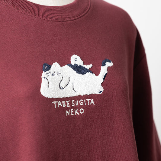 裏毛食べ過ぎた猫プルオーバー