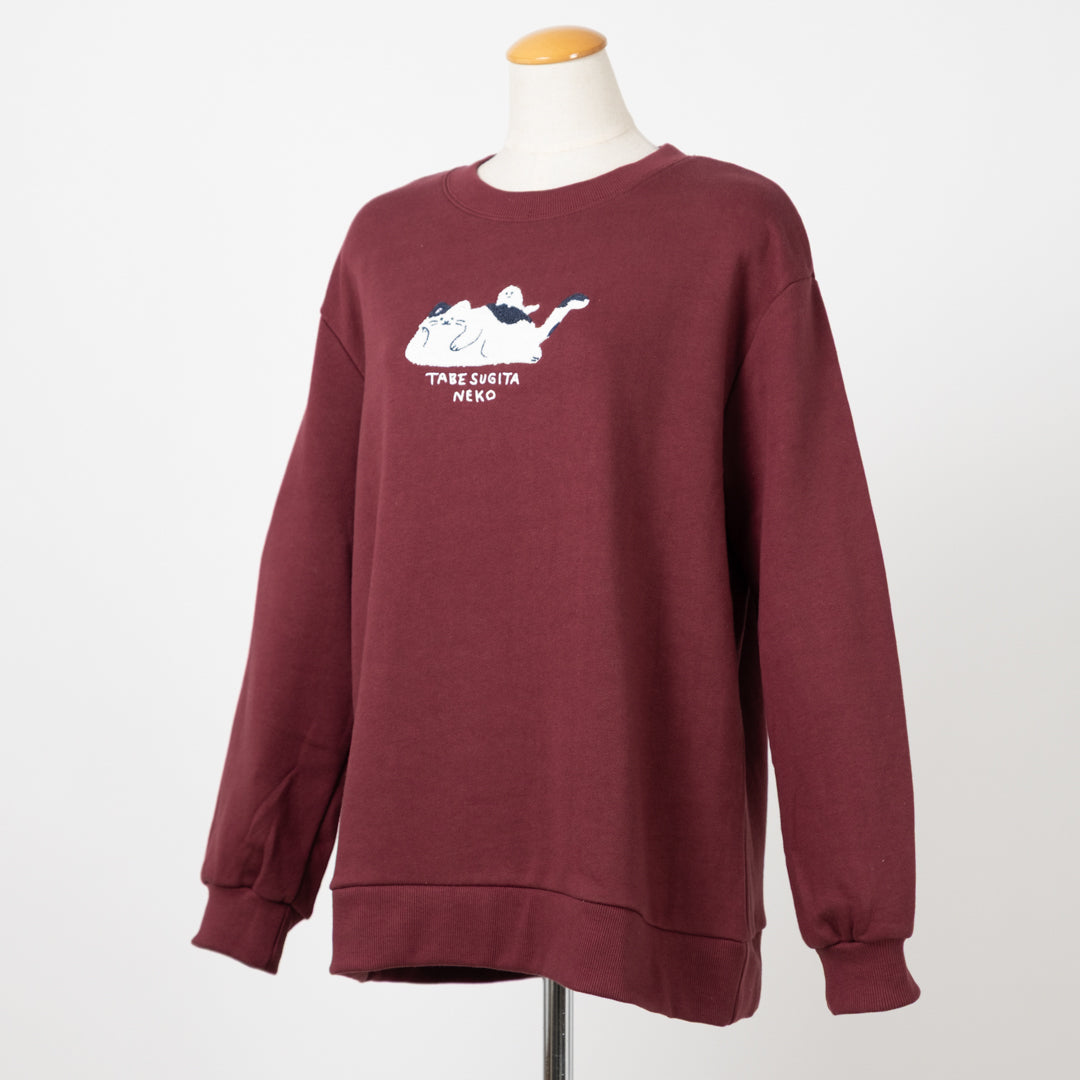 裏毛食べ過ぎた猫プルオーバー