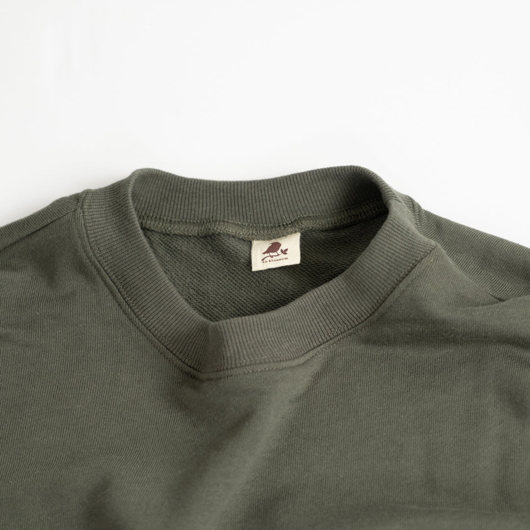 裏毛切替えコクーンチュニック