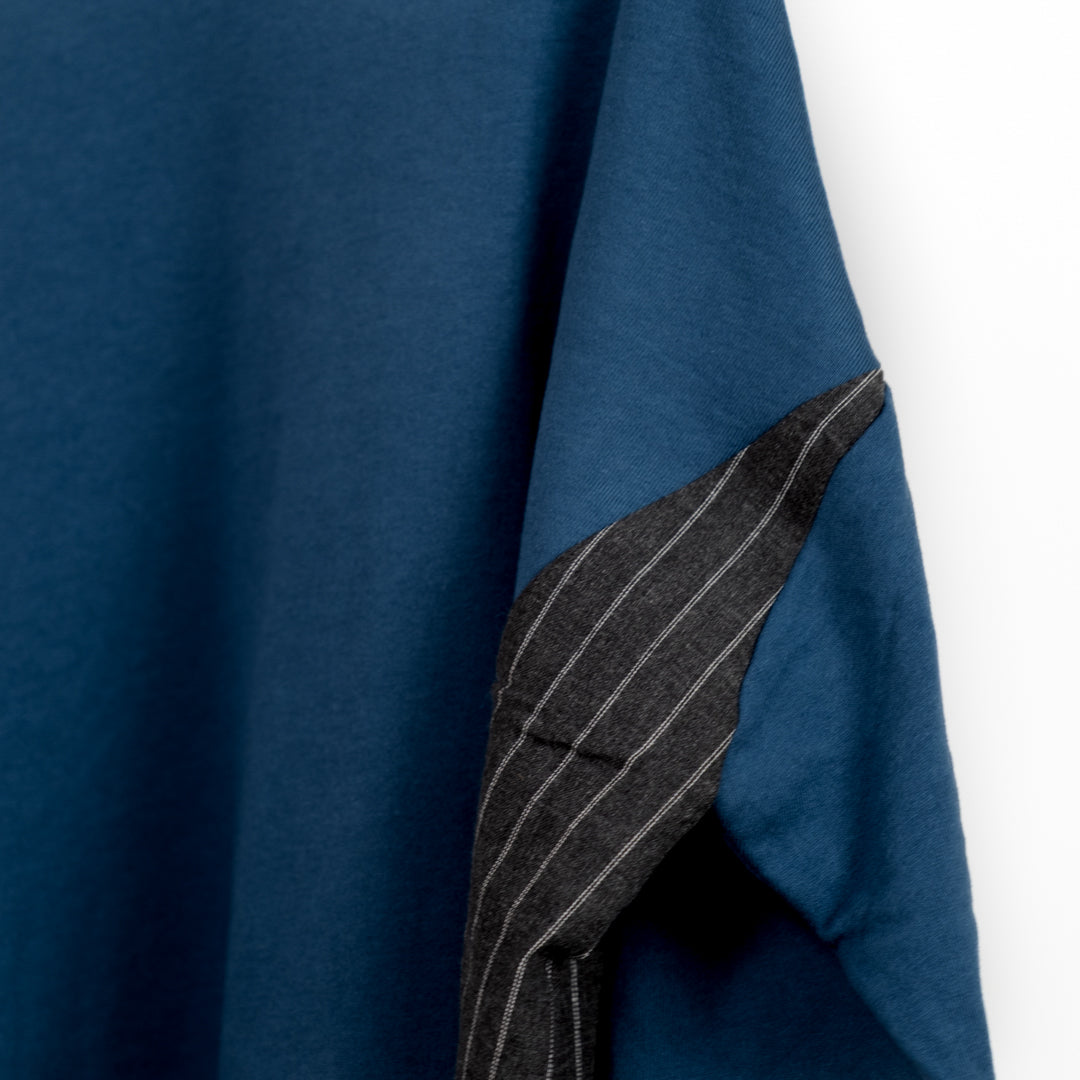 裏毛切替えコクーンチュニック