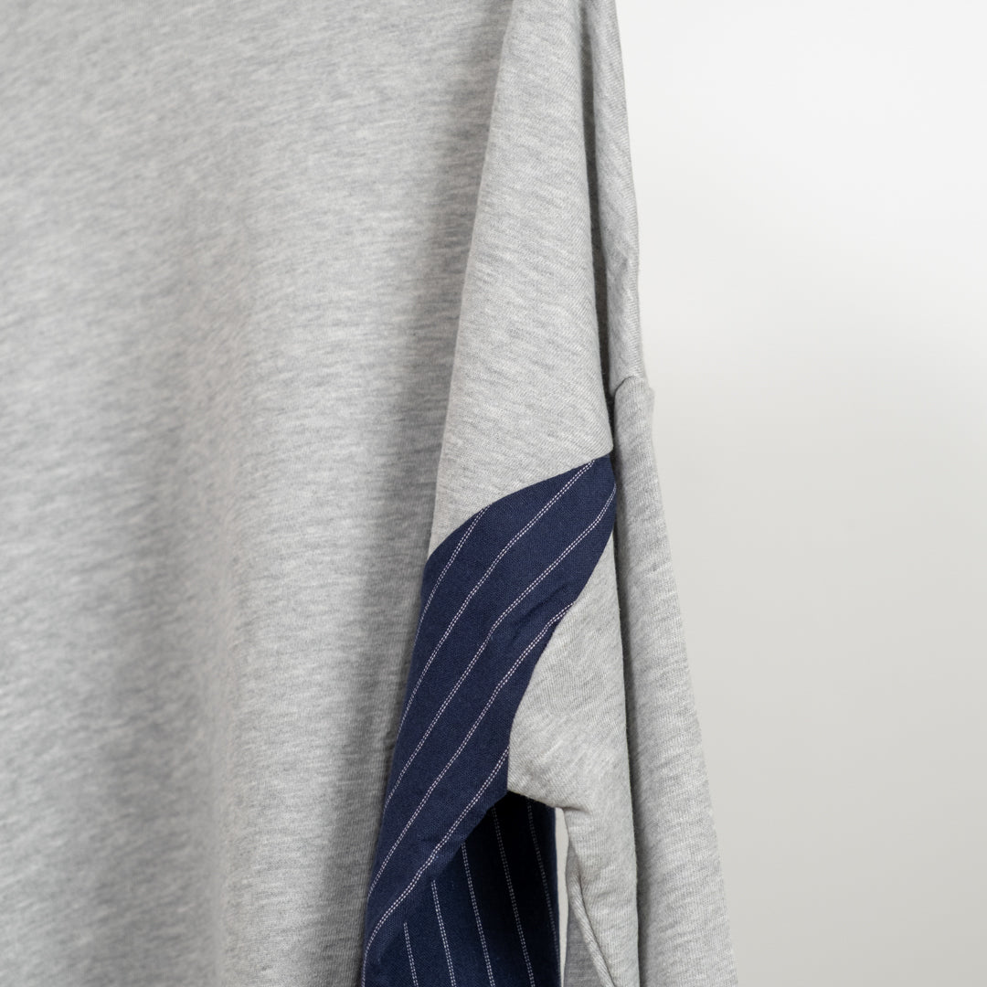 裏毛切替えコクーンチュニック