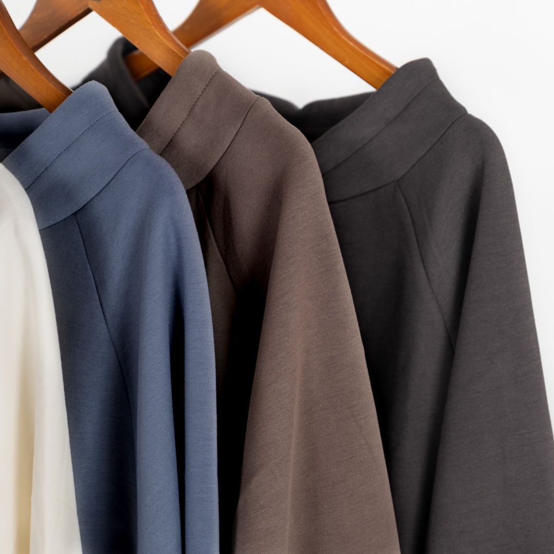 ダンボールニットルーズハイネック