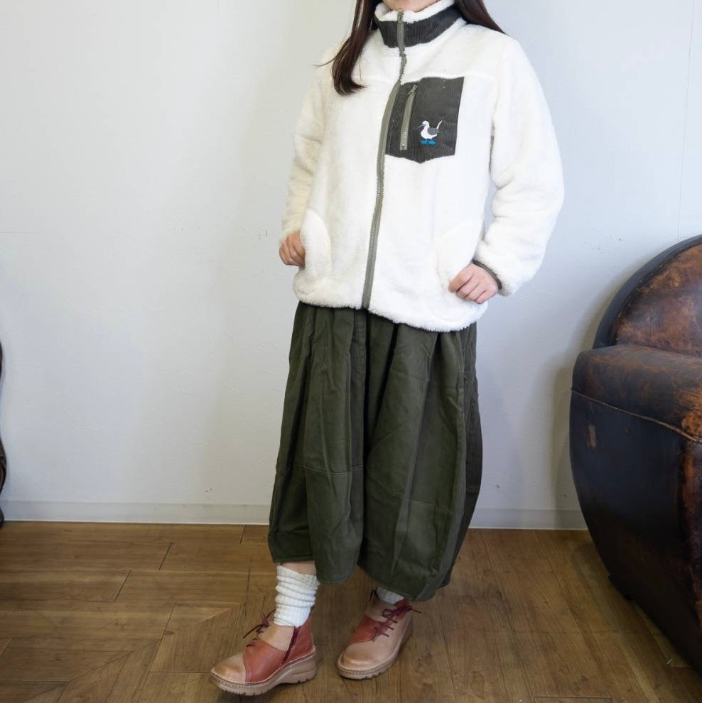 アオアシカツオドリスタンドボアジャケット