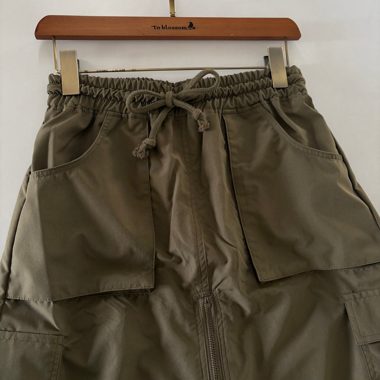 前ZIPロングスカート