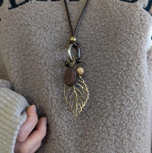 森リーフネックレス