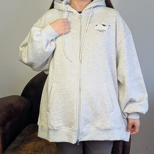 食べ過ぎた猫裏起毛パーカー