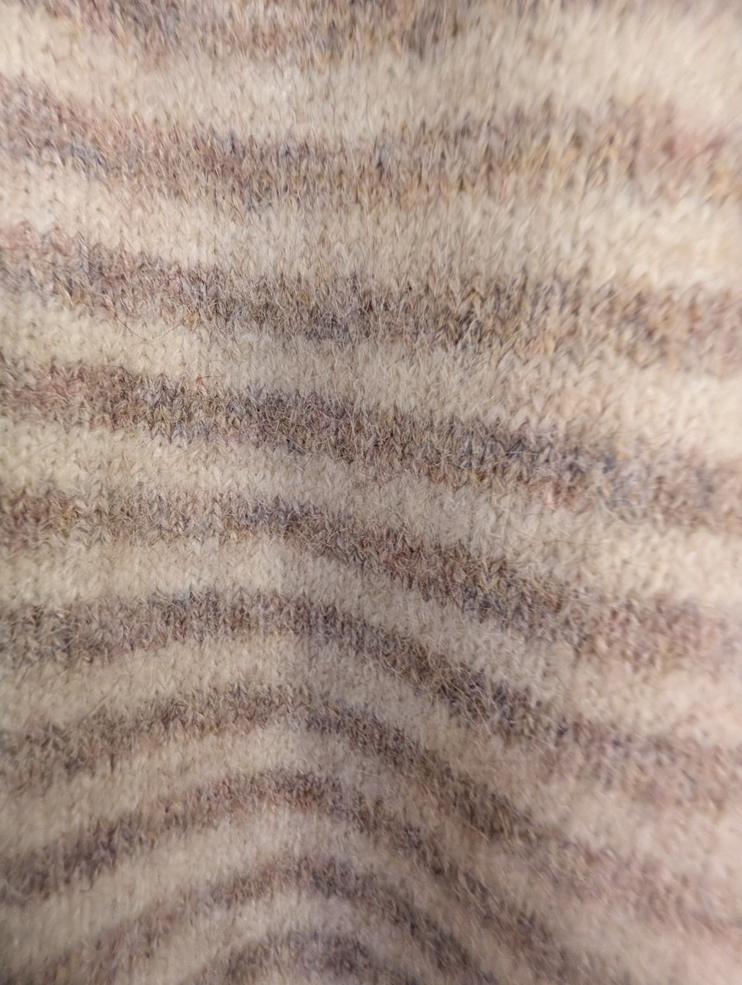 メランジ配色切替カーディガン