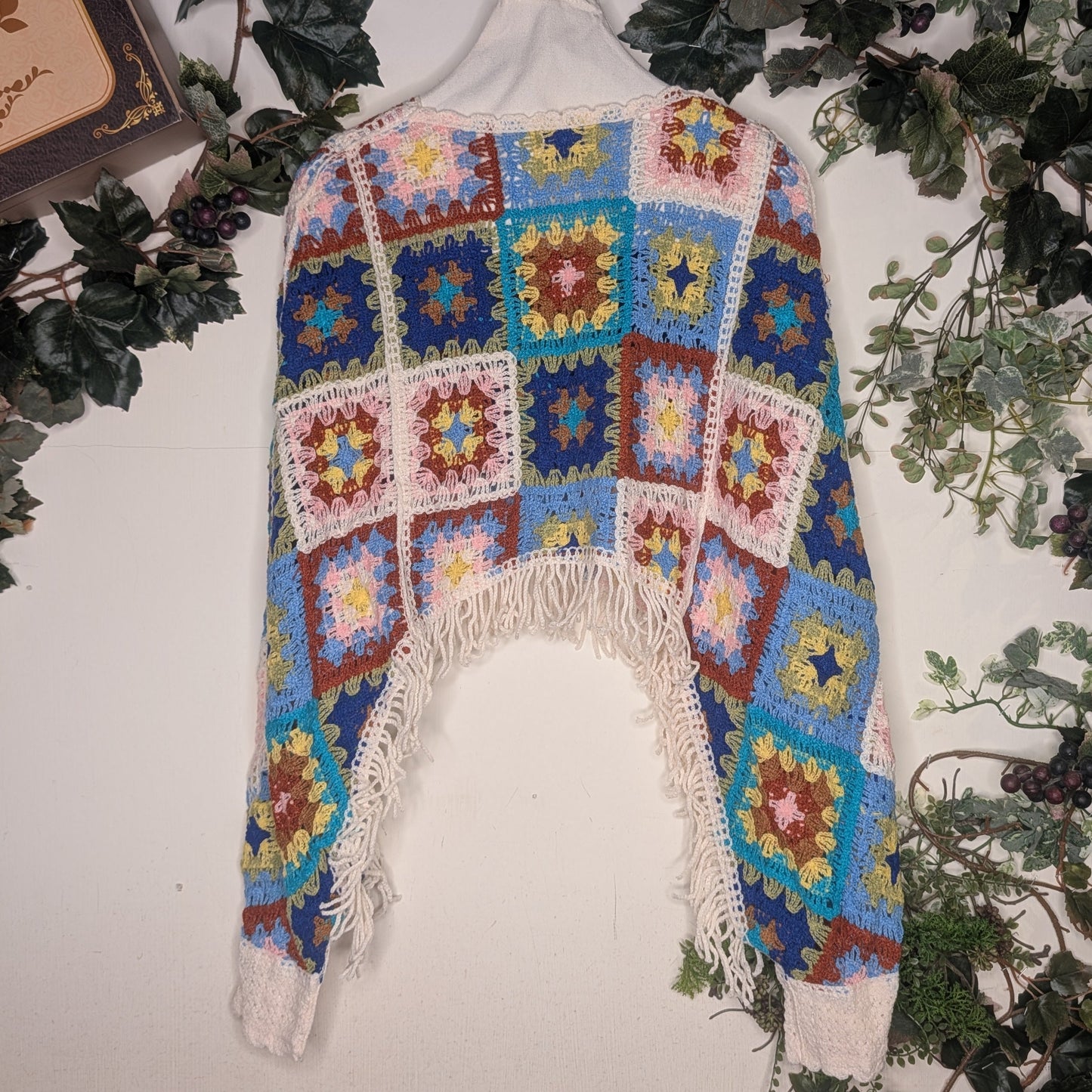 ボヘミアンフローラポンチョ