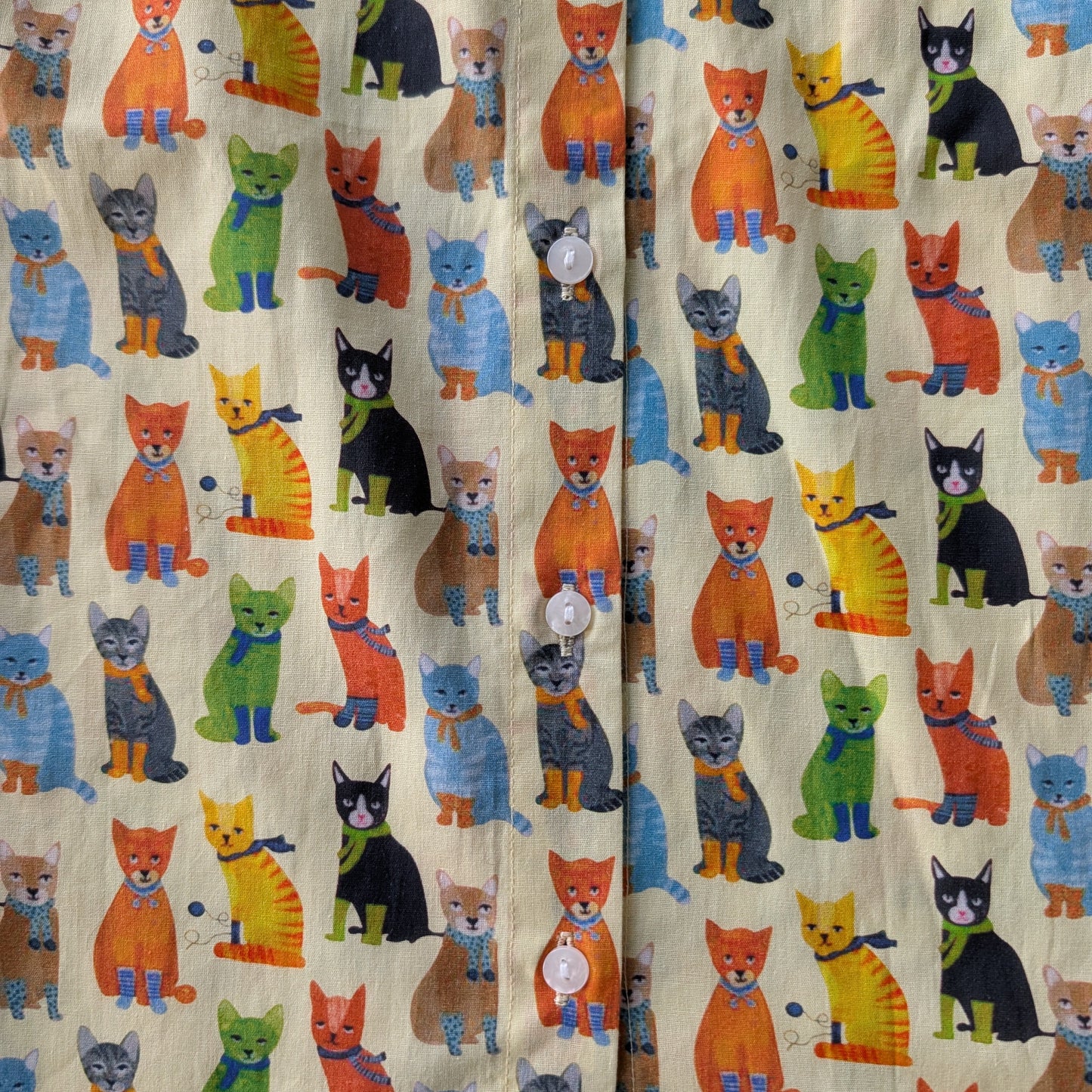 プリントギャザーブラウス