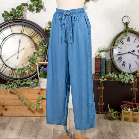 テンセルデニムイージーパンツ