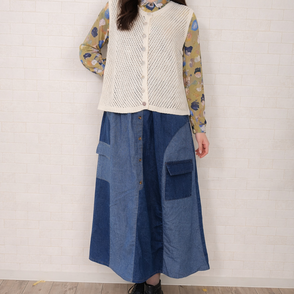 雲と海の蒼スカート