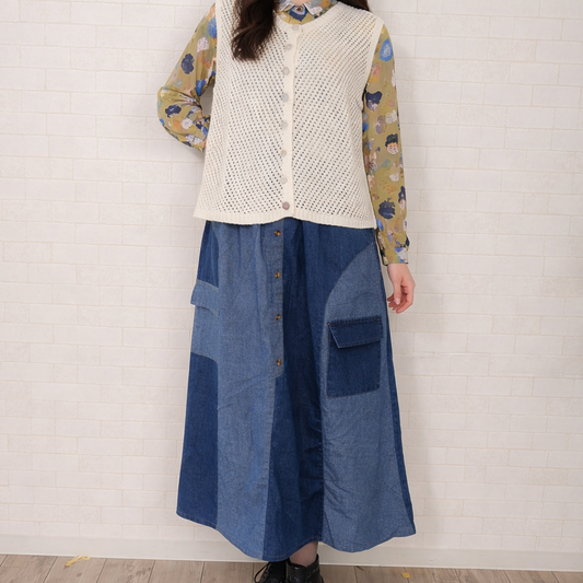 雲と海の蒼スカート