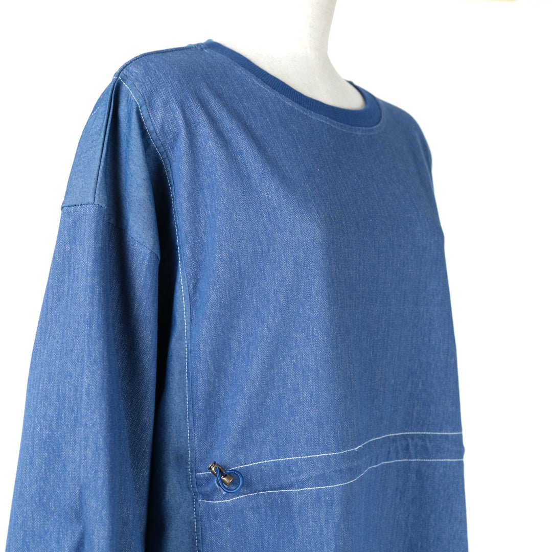 デニム風ポケットワンピース - to blossom (8207639511172)