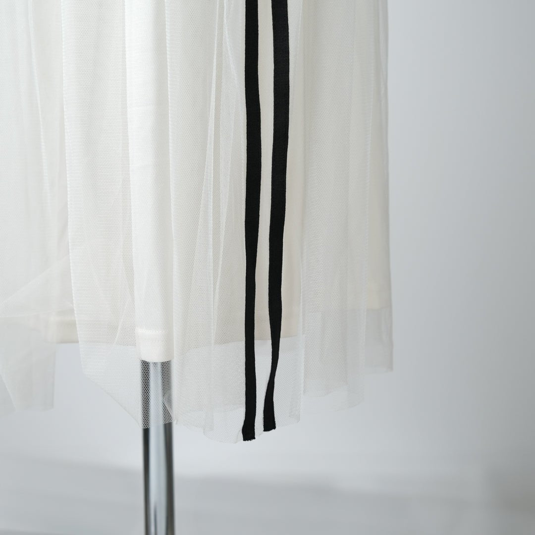 サイドライン入りギャザースカート - to blossom (8207674605700)